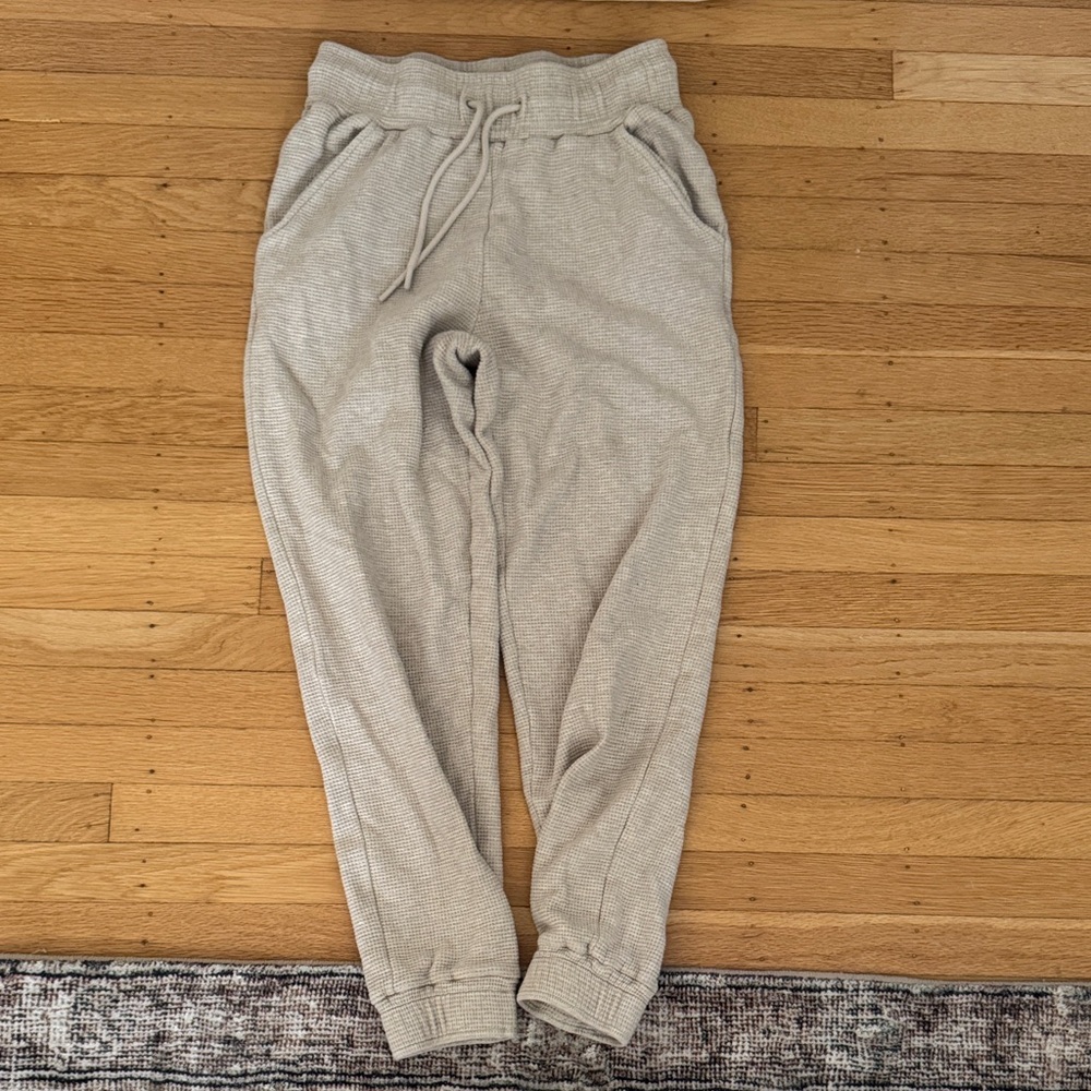 Negative underwear waffle knit jogger pant sand